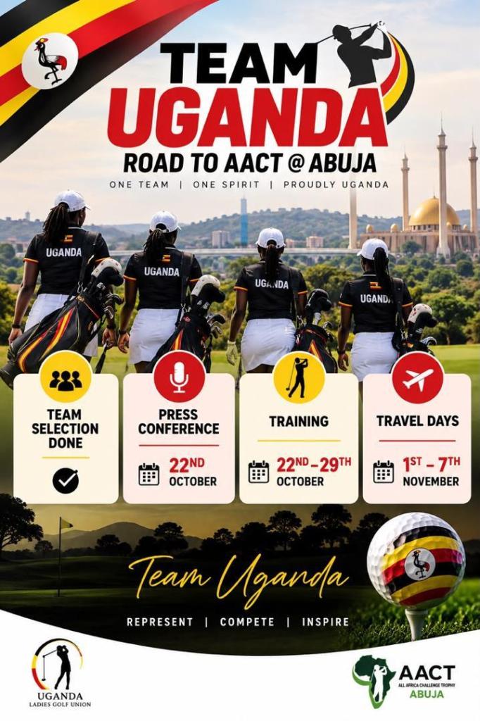 Legendary Golfer Flavia Namakula Hopes the Ugandan Girls Will Lead Uganda to the Top at All Africa Challenge Trophy in Nigeria